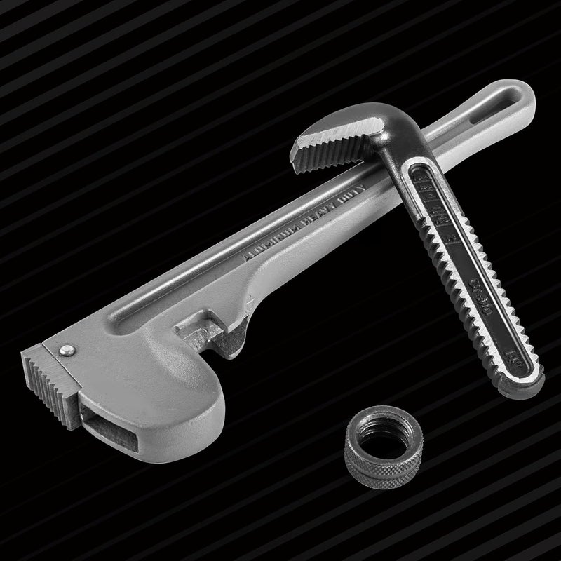 Deli 3-Piece Heavy Duty Aluminum Pipe Wrench Set, 10" 14" 18" Adjustable Pipe Wrench Set with Tool Bag, Professional Plumbing wrench Set, for Pipe, Home, Vehicle repair - Image 5